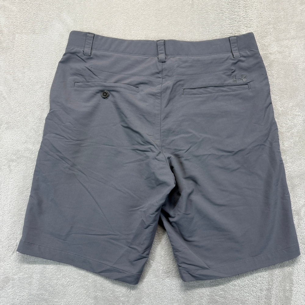 Wisconsin Badgers Shorts 34 Gray Mens Under Armour Match Play Golf College NCAA - Picture 4 of 13